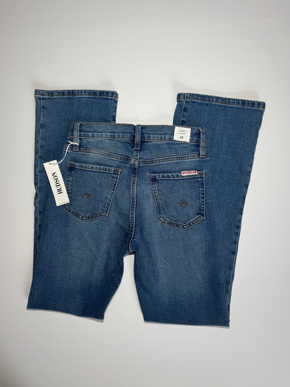 Hudson Jeans Women's High Rise Boot Cut Blue Denim Jeans